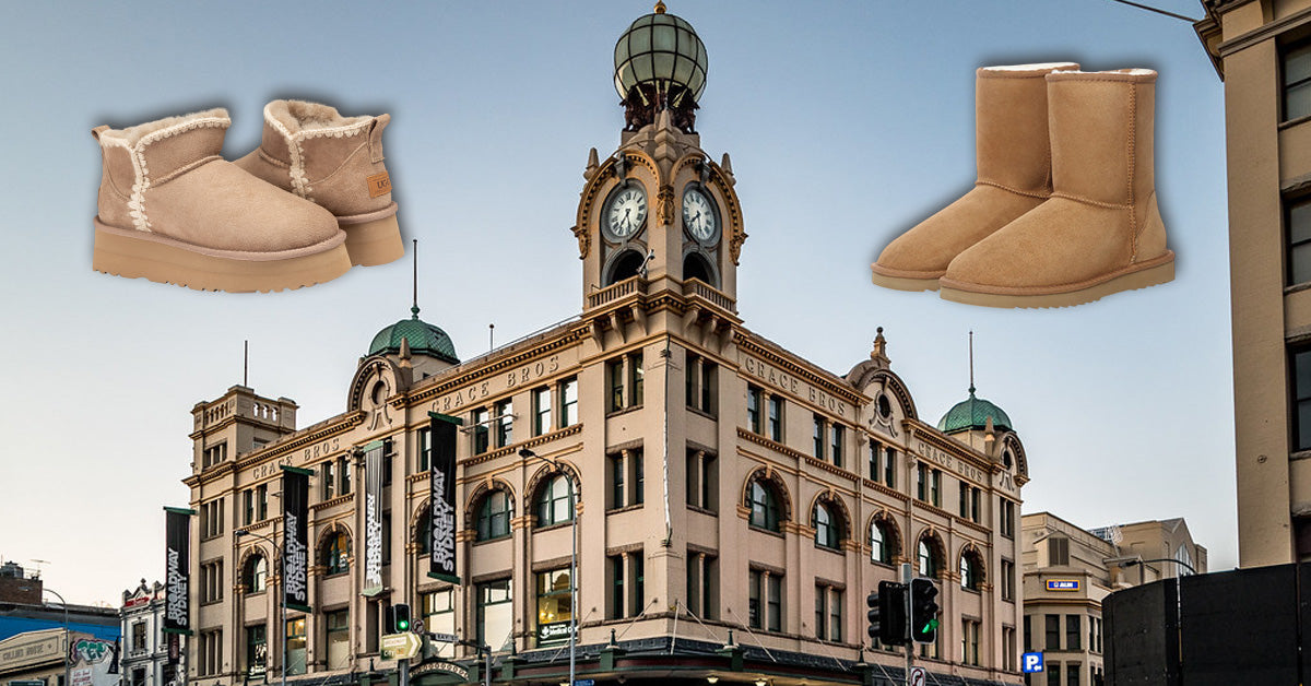 Broadway Sydney with authentic UGG store