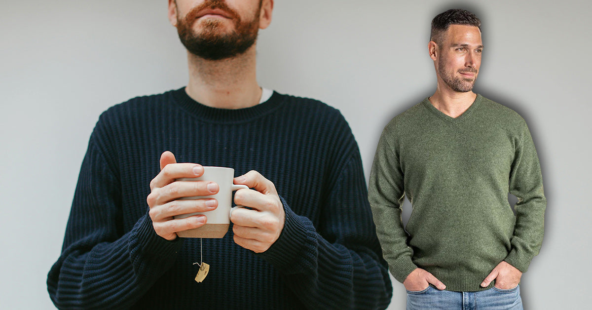 men wearing merino wool long sleeve as everyday wear