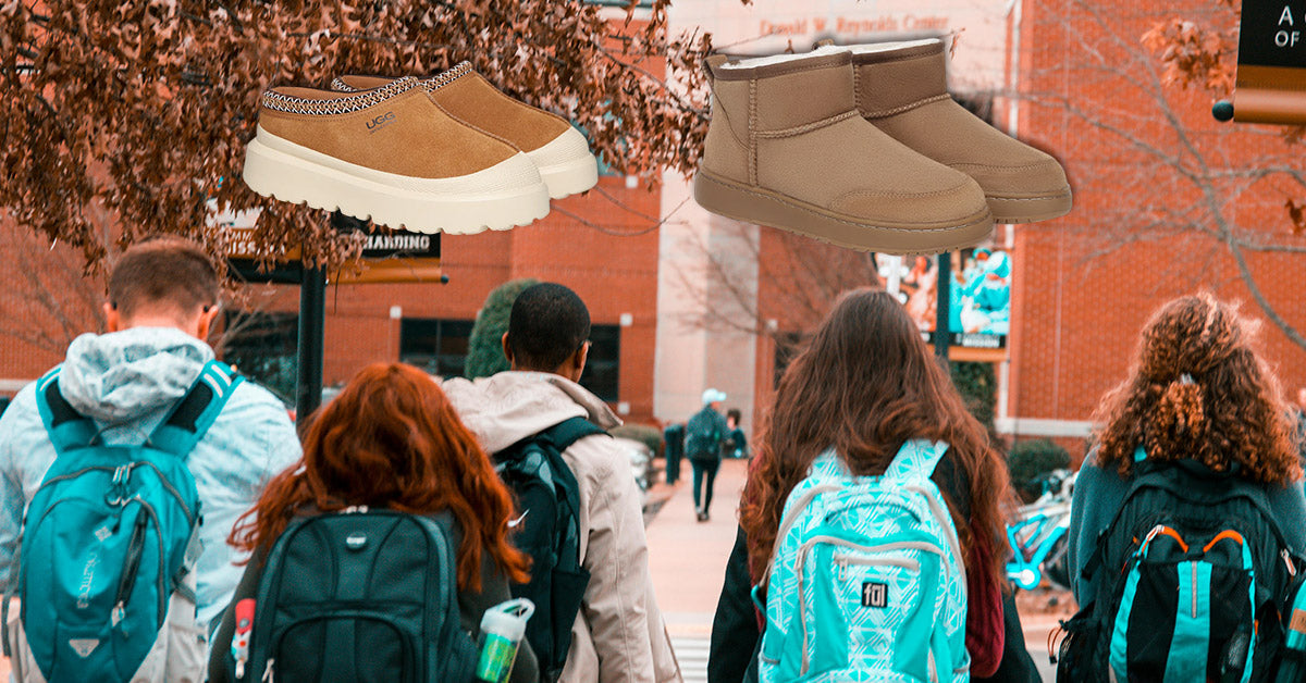 students at a University in Australia wearing UGG boots