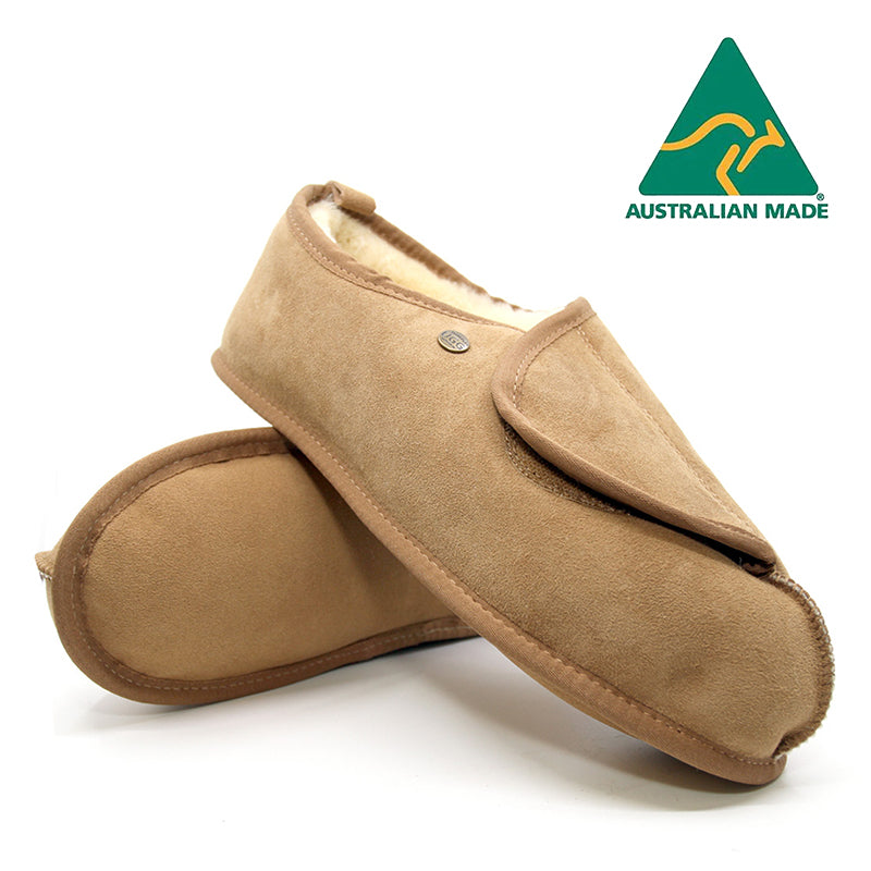 Australian Made - Pat Velcro Ugg Slippers