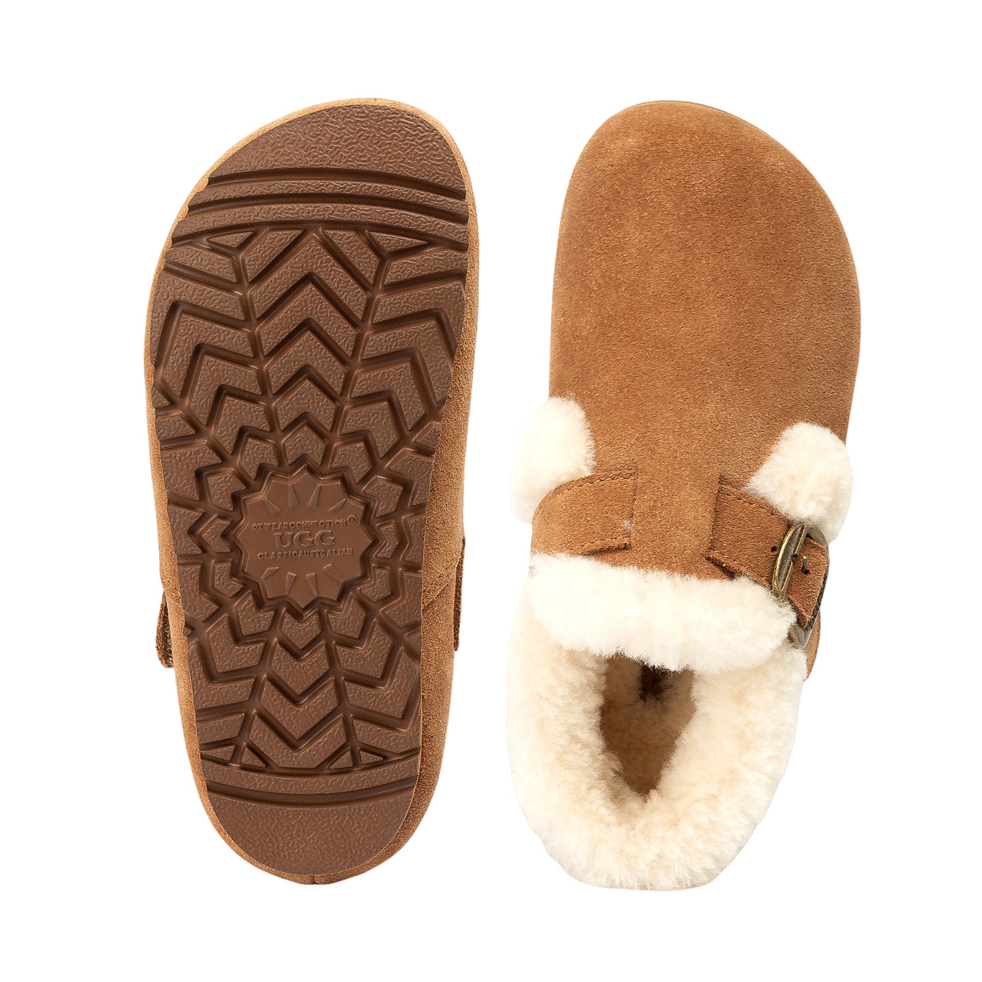 Kids Shearling Buckle Uggs