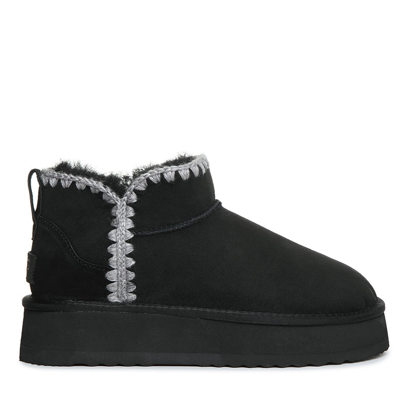 Premium Mini Platform Stitch Uggs