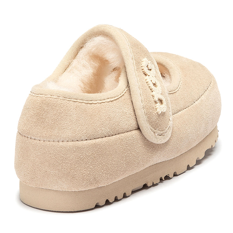 Kids Velcro Ugg Slippers