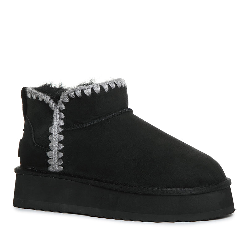 Premium Mini Platform Stitch Uggs