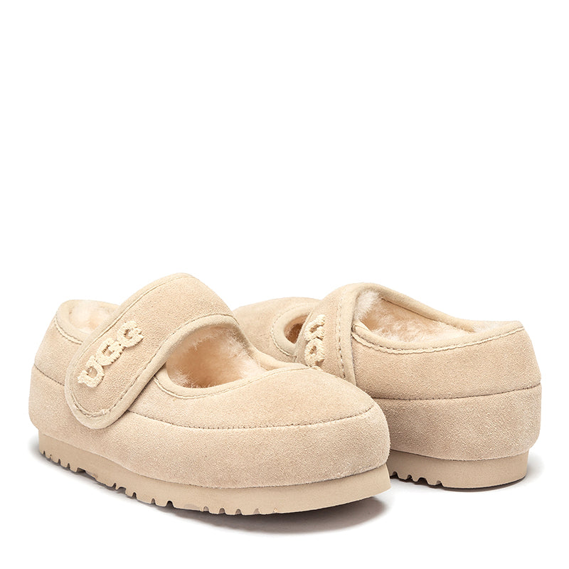 Kids Velcro Ugg Slippers