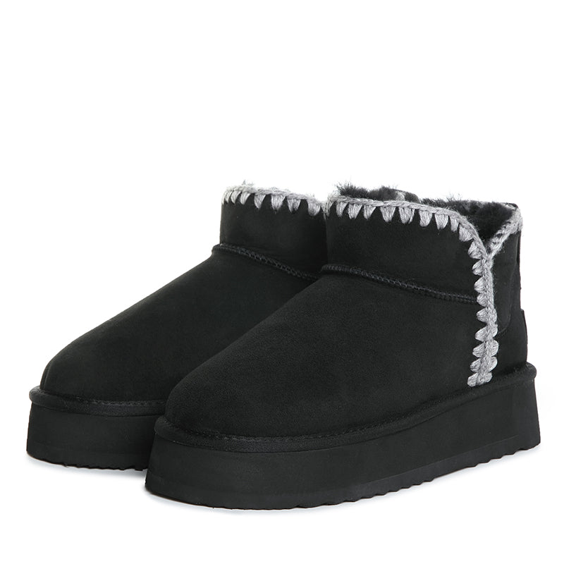 Premium Mini Platform Stitch Uggs