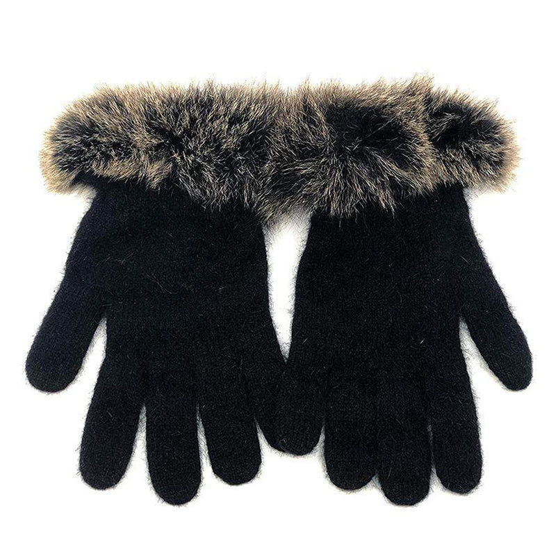 Premium Possum and Merino Wool - Fur Trim Gloves