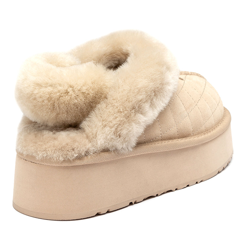 Fluffy Strap Platform Uggs