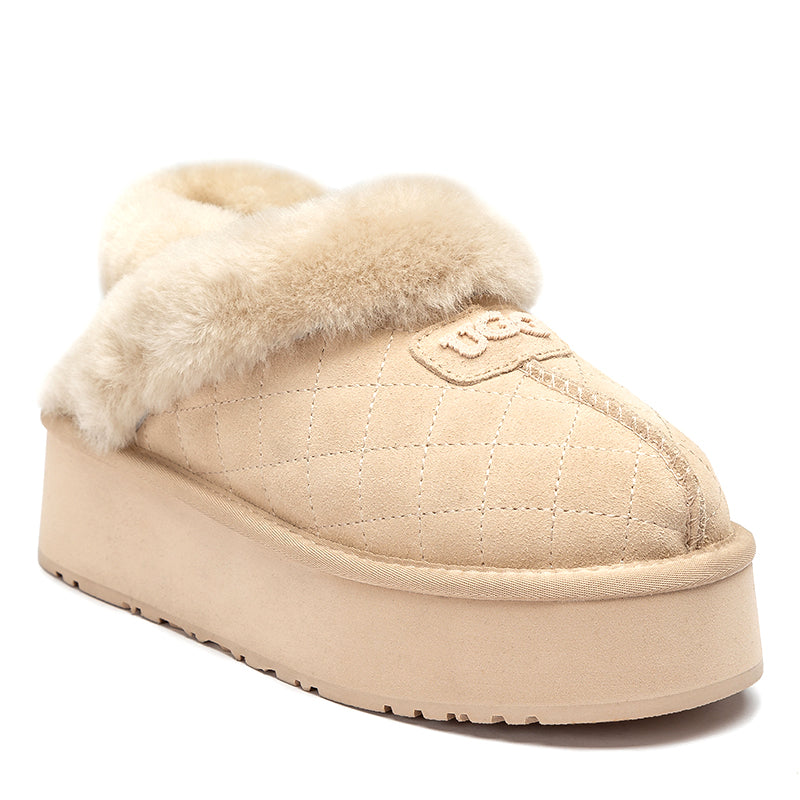 Fluffy Strap Platform Uggs