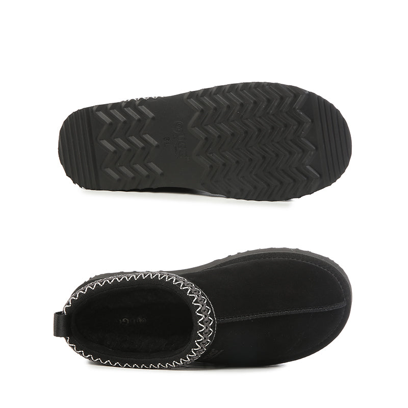 Platinum Tassie Platform Ugg Slippers