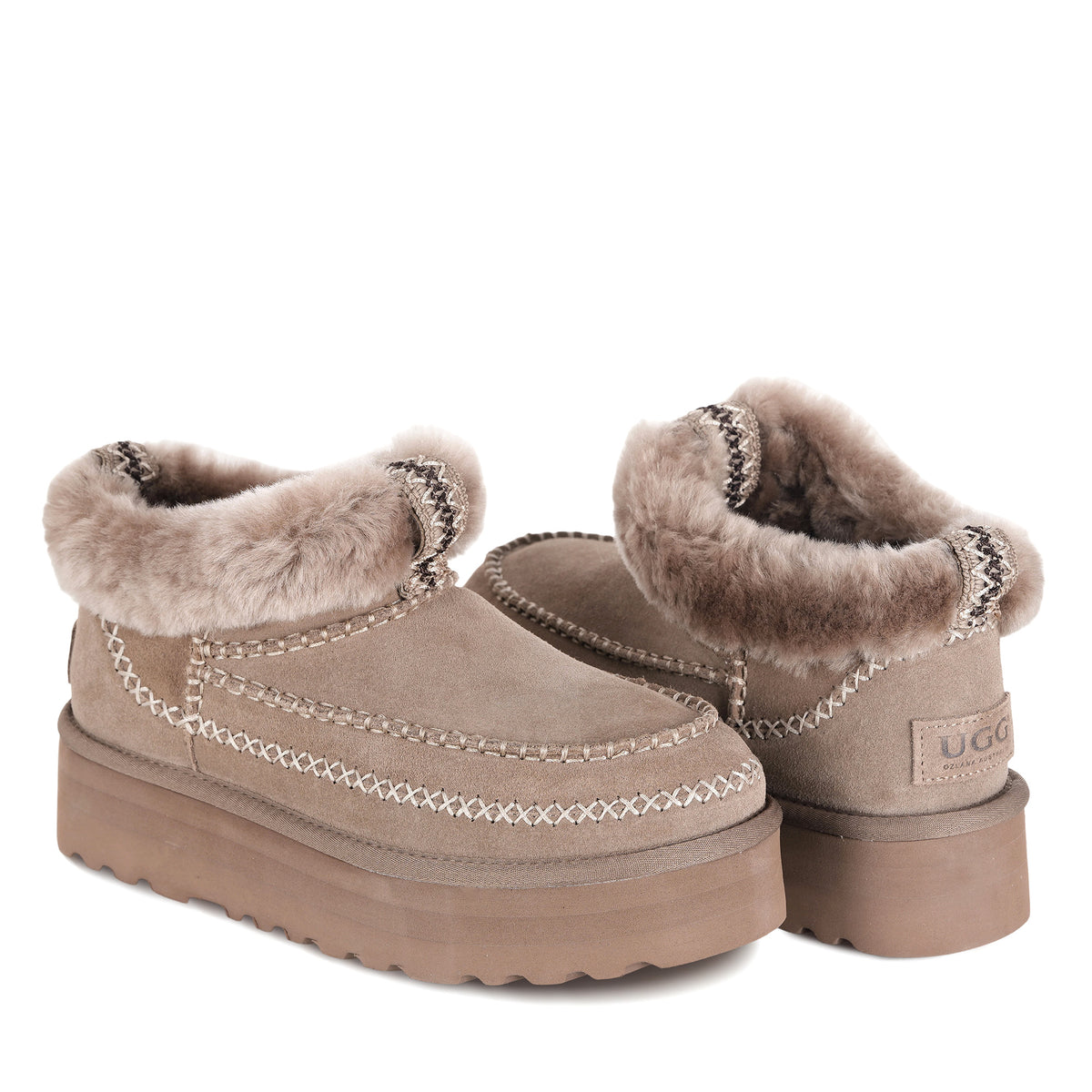 Oazifestiv Ugg Quinlin Fluff Boot Premium Platform Uggs