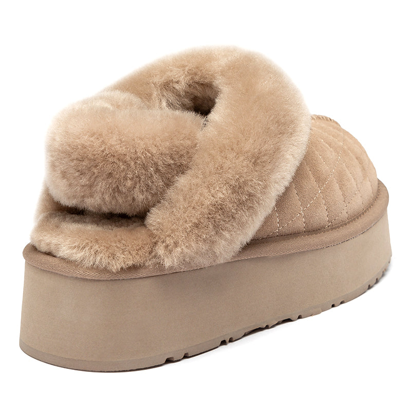 Fluffy Strap Platform Uggs
