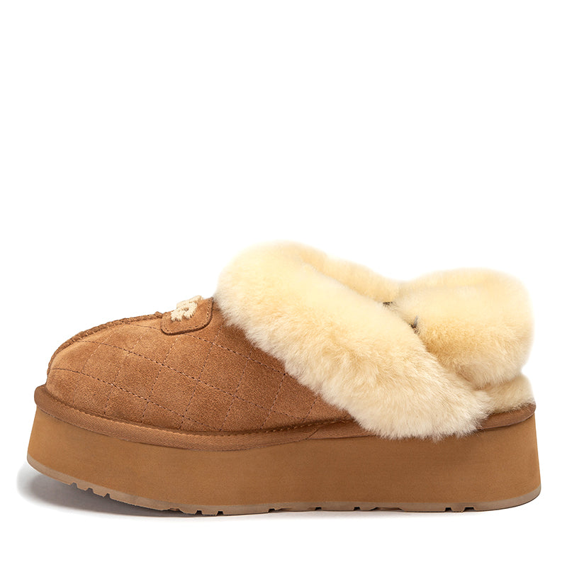 Fluffy Strap Platform Uggs