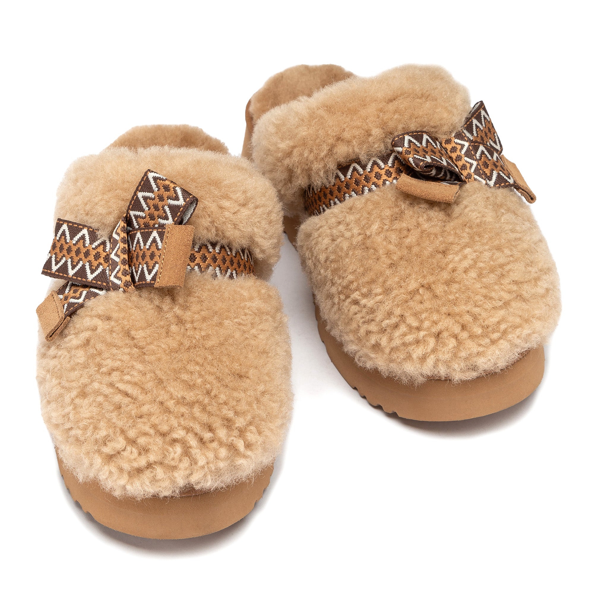 Fluffy Bow Platform Uggs