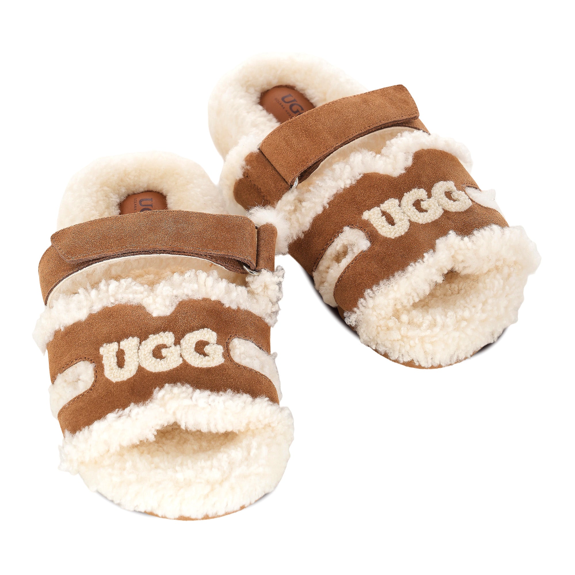 Estela Logo Shearling Ugg Slippers