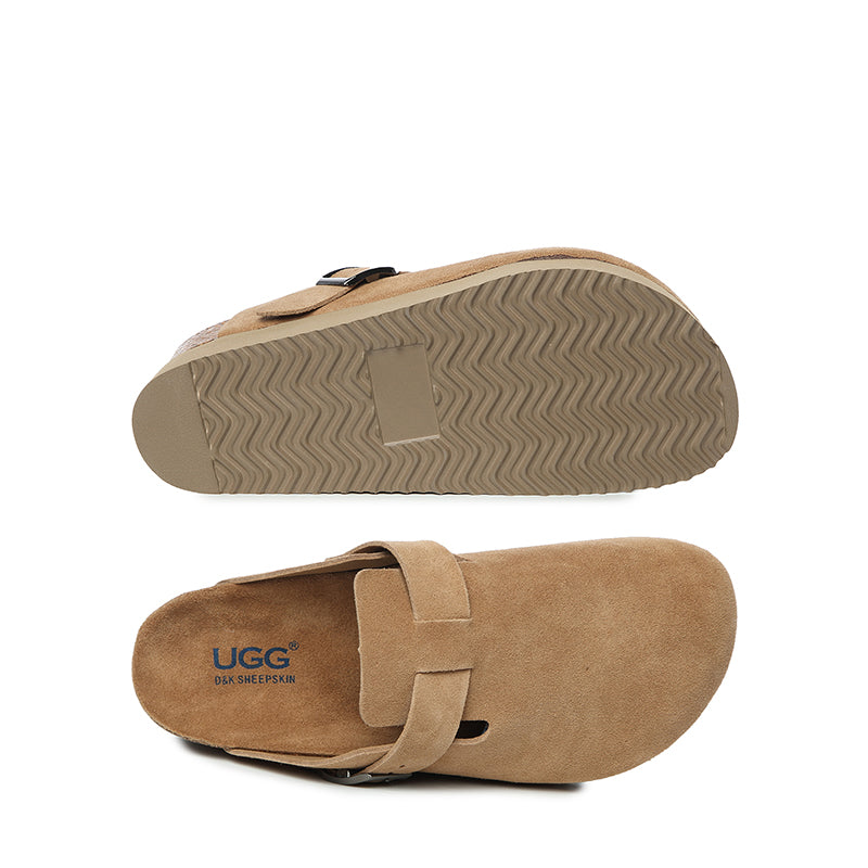 Leather Ziah Platform Ugg Slippers