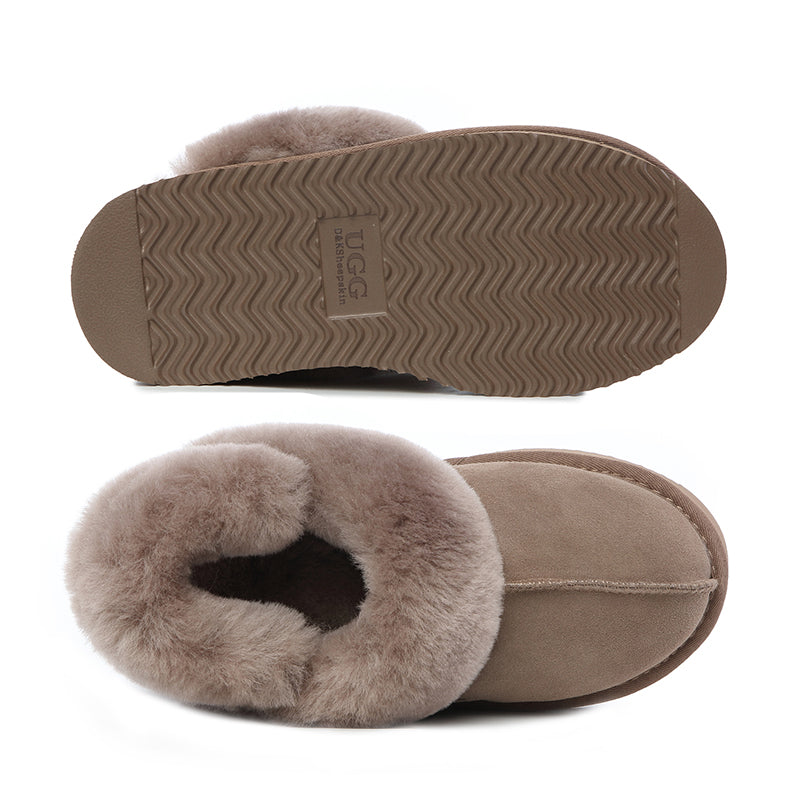 Fluffy Strappy Platform Scuff Uggs