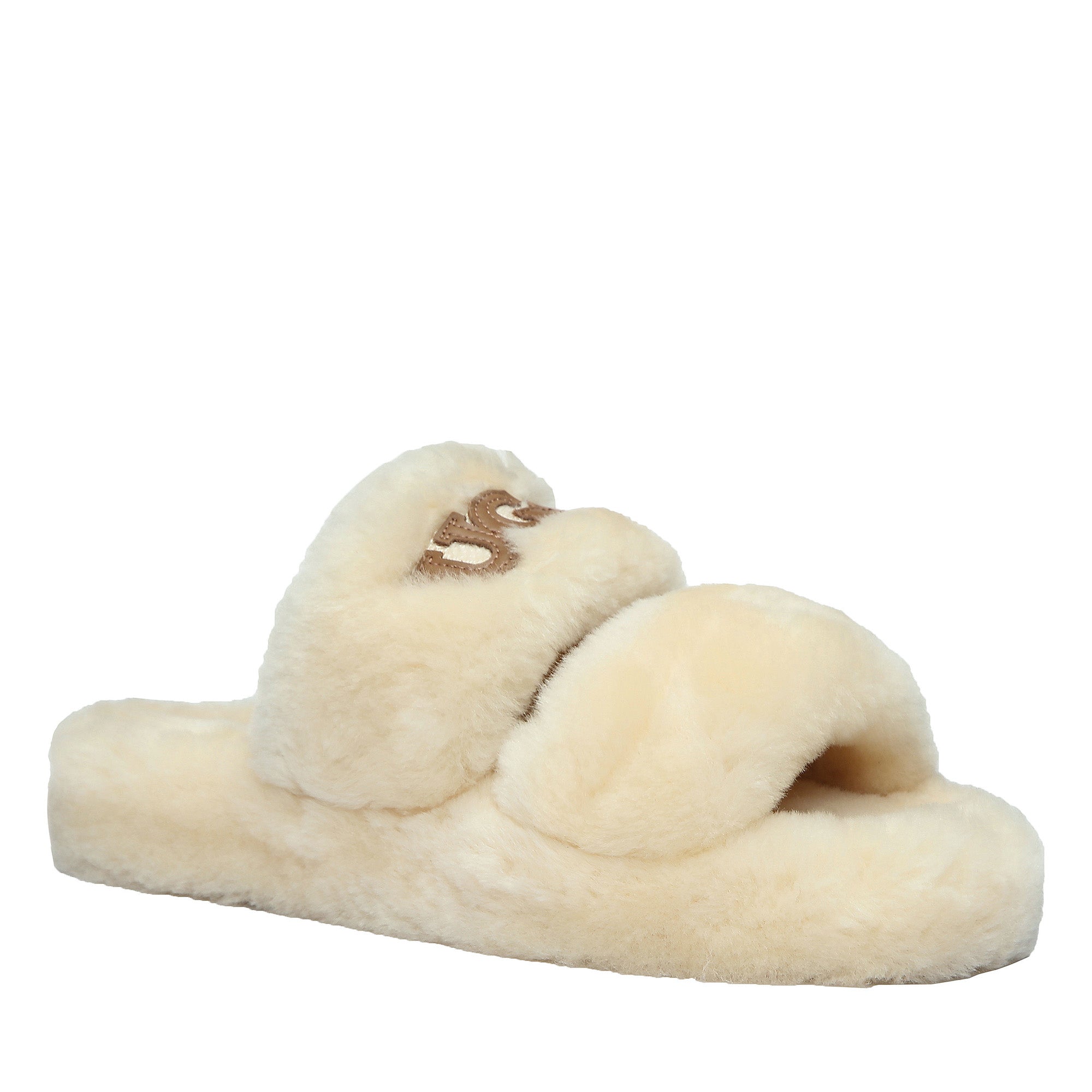 Double Strap Shearling Ugg Slipper