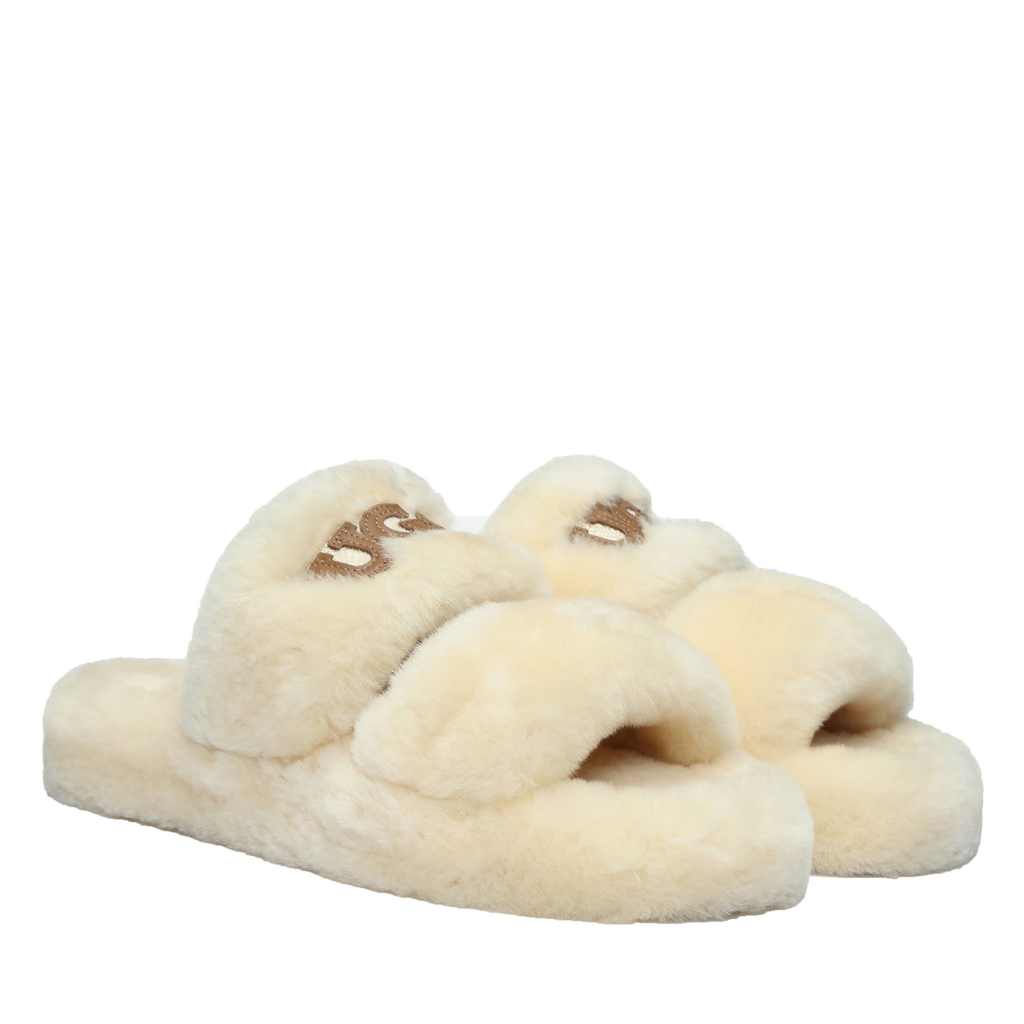 Double Strap Shearling Ugg Slipper