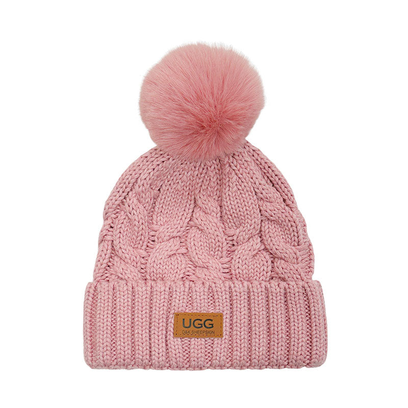 Platinum PomPom Beanie Uggs