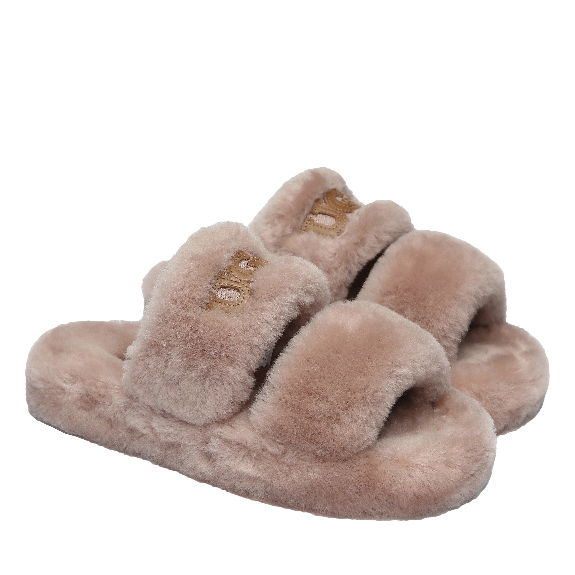 Double Strap Shearling Ugg Slipper
