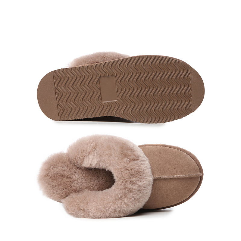 Platinum Platform Scuff Uggs