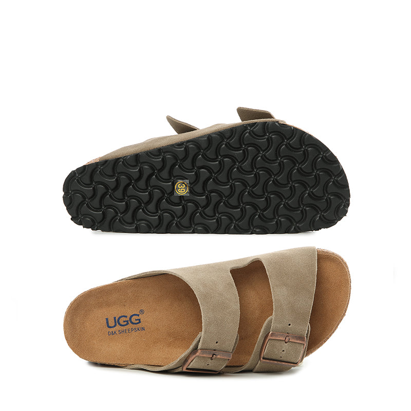 Platinum Buckle Ugg Slippers