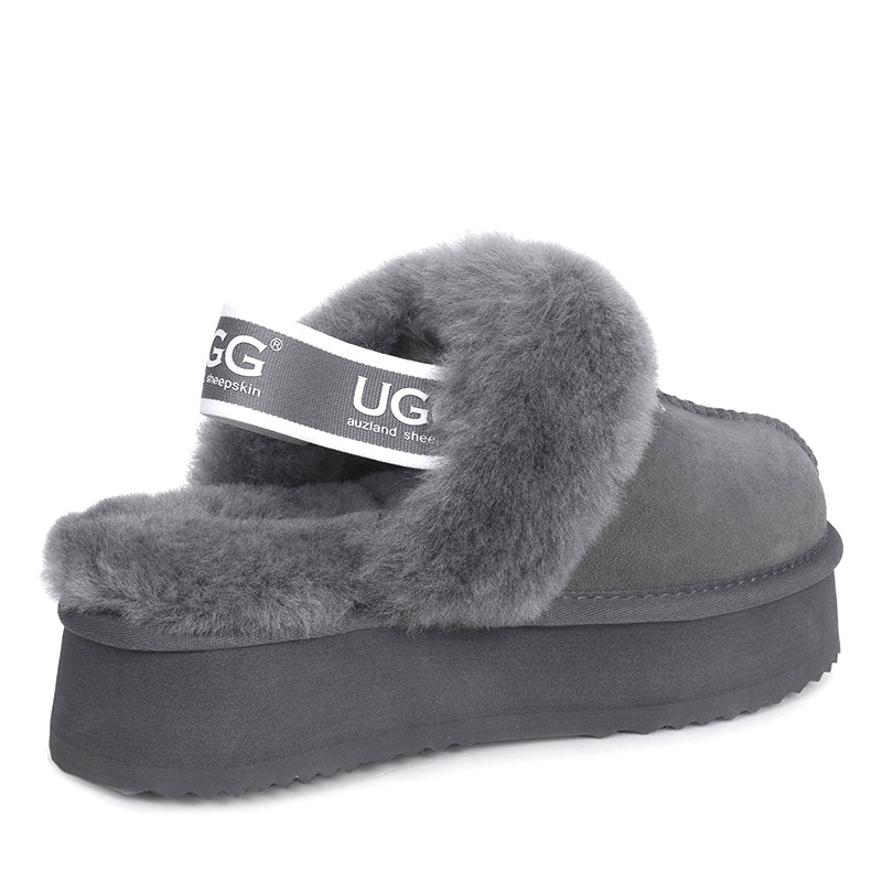 Premium Platform Fluffy Ugg Scuff