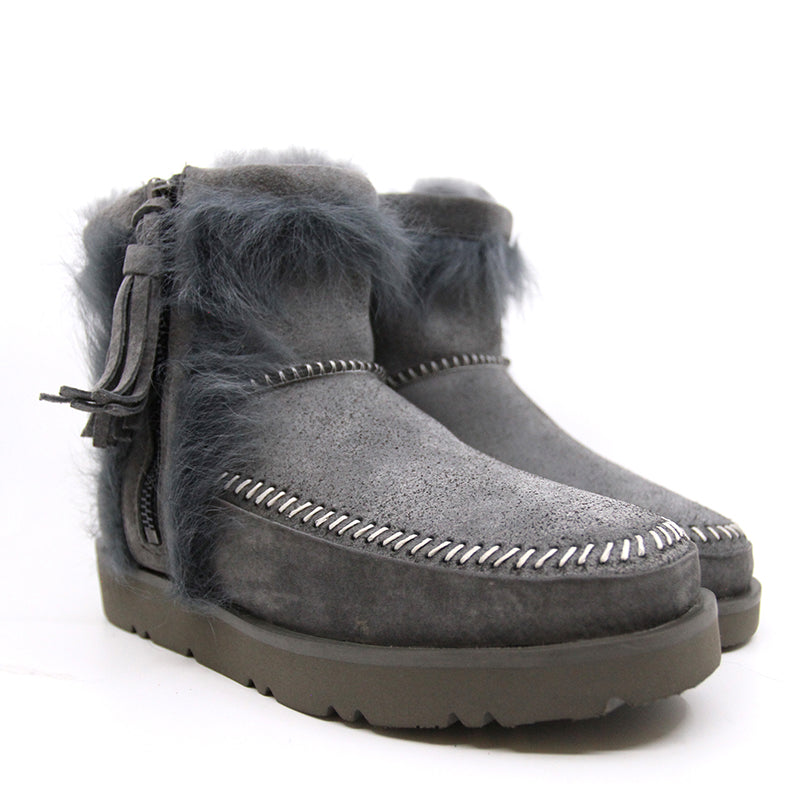 Side Fur Ugg Boots