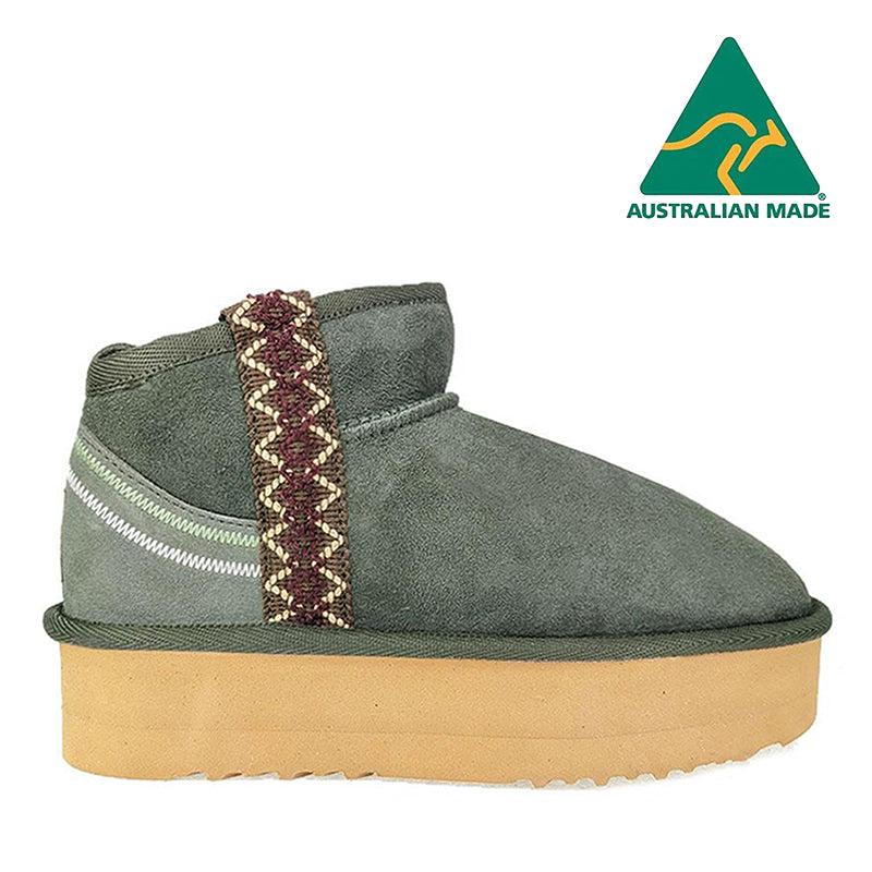 Australian Made - Mini Platform Potea Braid Ugg Boots