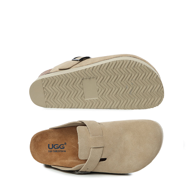 Leather Ziah Platform Ugg Slippers