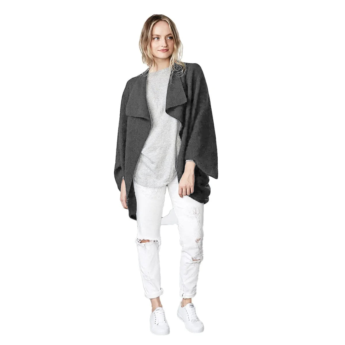 Wełna Premium Possum i Merino - Wzruszanie ramionami ściegiem mchu