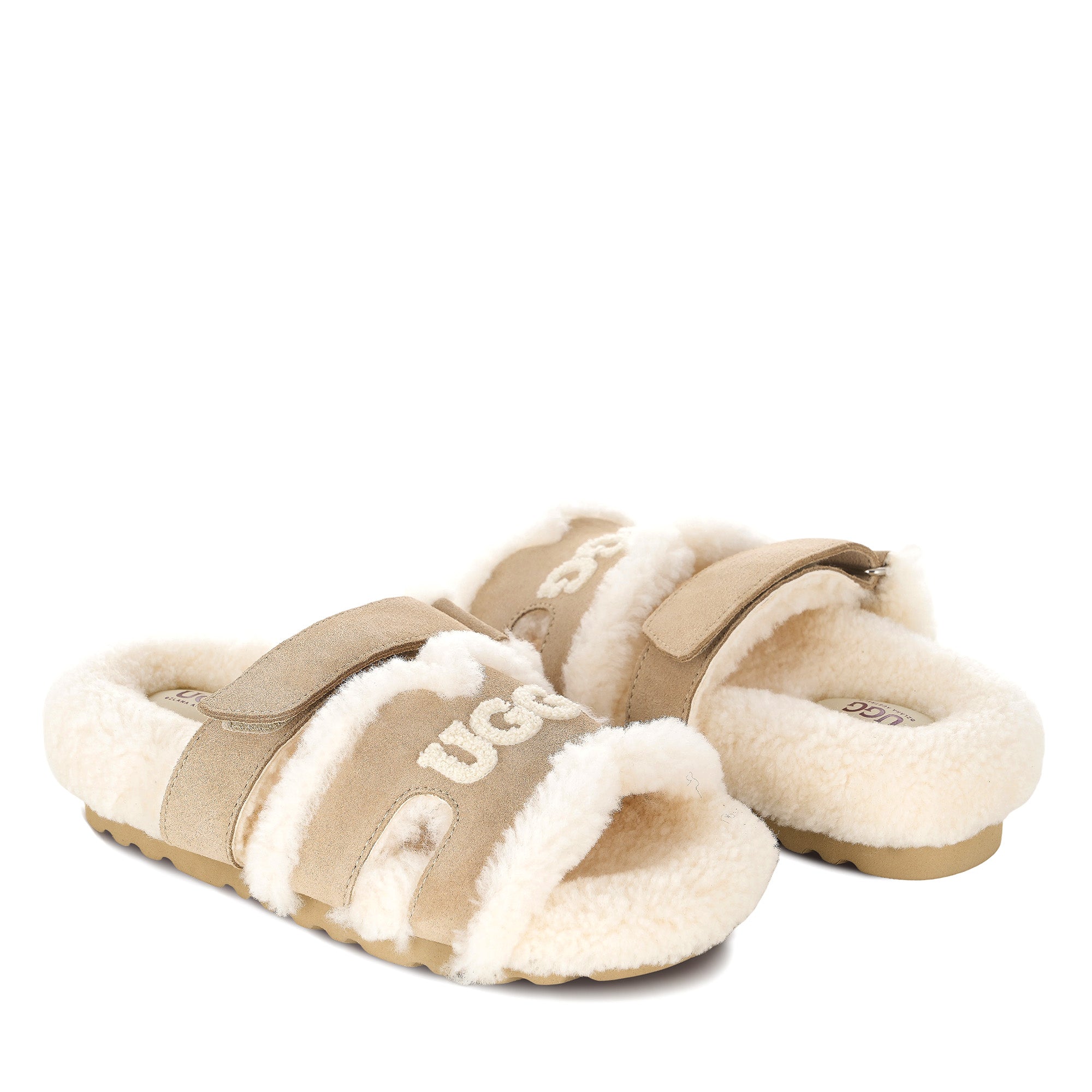 Estela Logo Shearling Ugg Slippers