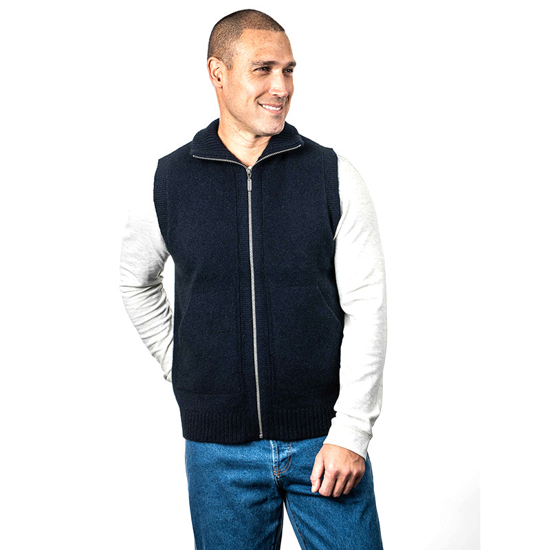 Premium Possum and Merino Wool - Zip Vest