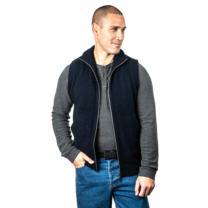 Premium Possum and Merino Wool - Zip Vest