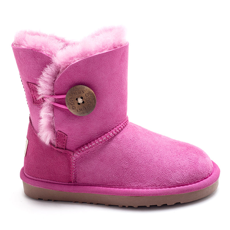 Kids Button Ugg Boots