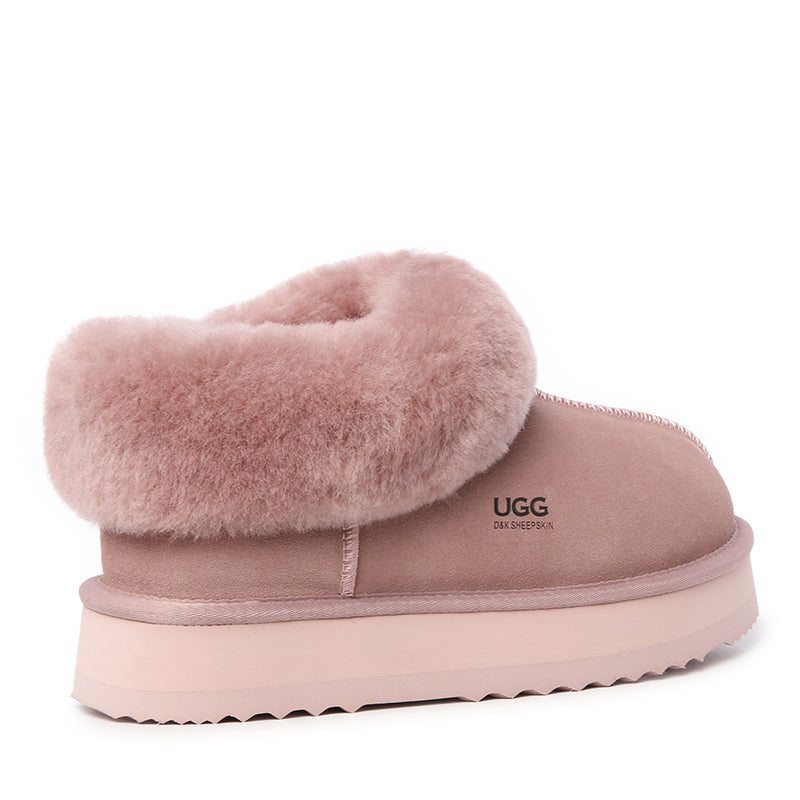 Platinum Platform Ugg Slippers
