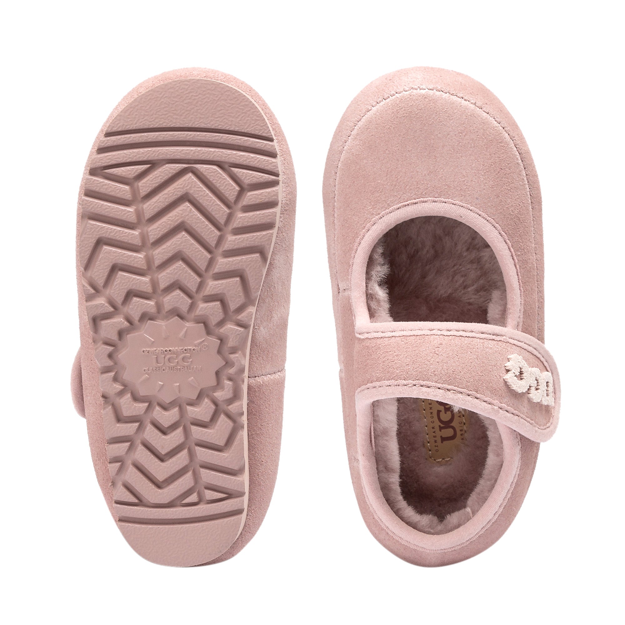 Kids Velcro Ugg Slippers