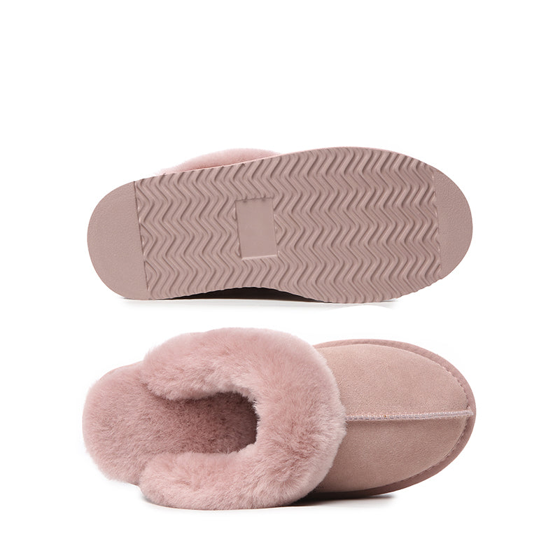 Platinum Platform Scuff Uggs