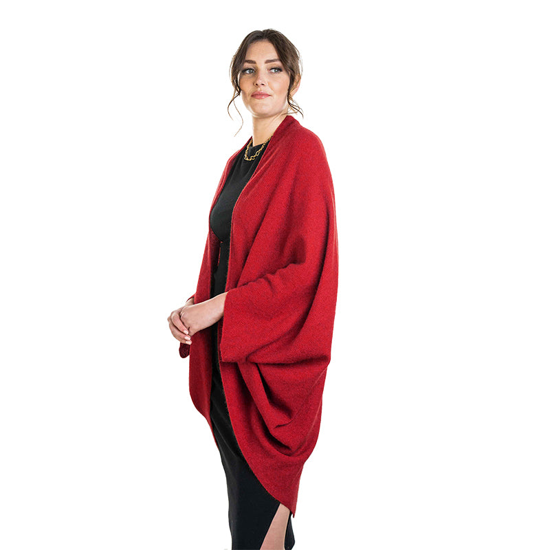 Wełna Premium Possum i Merino - Wzruszanie ramionami ściegiem mchu