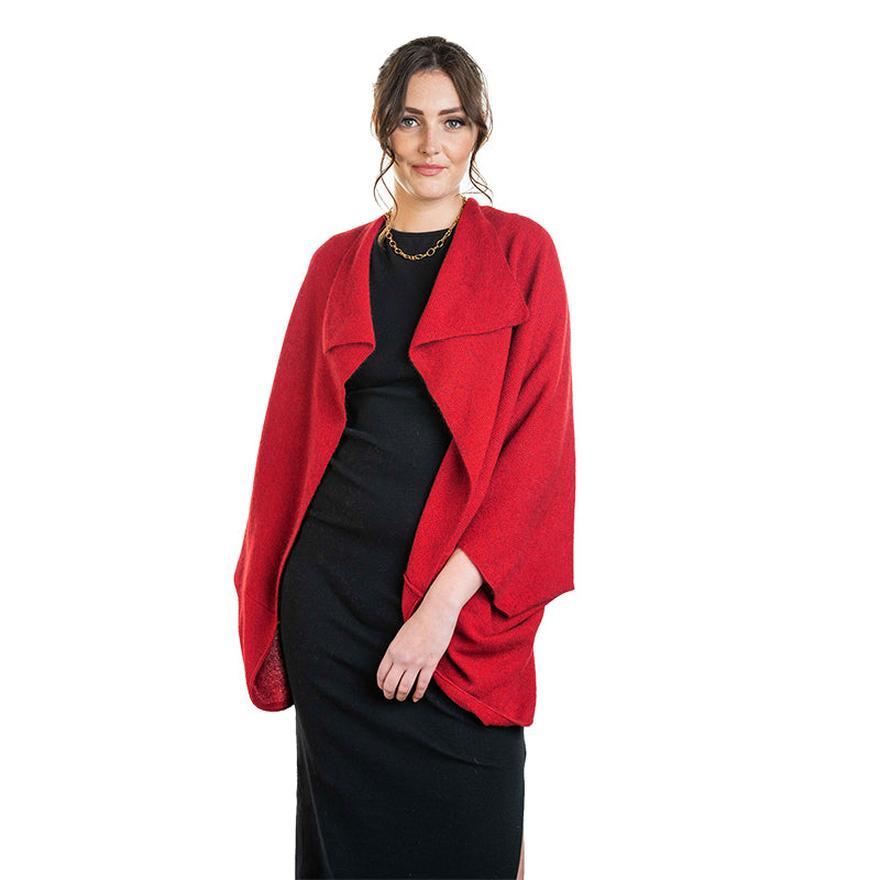 Wełna Premium Possum i Merino - Wzruszanie ramionami ściegiem mchu