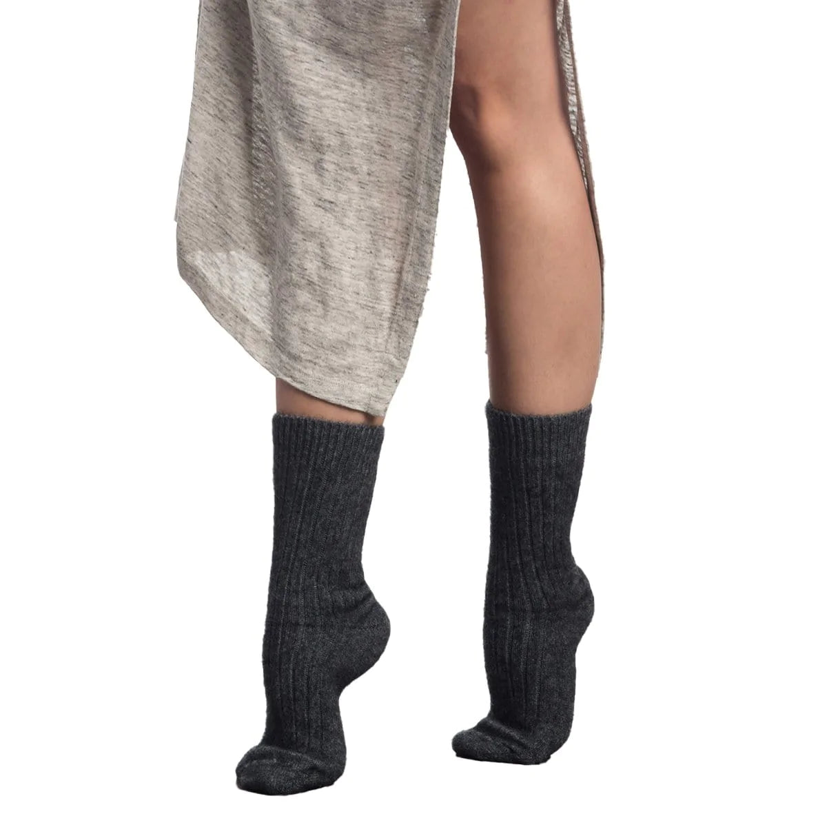 Accessories - Premium Possum and Merino Wool Ribbed Socks - Original UGG Australia Classic