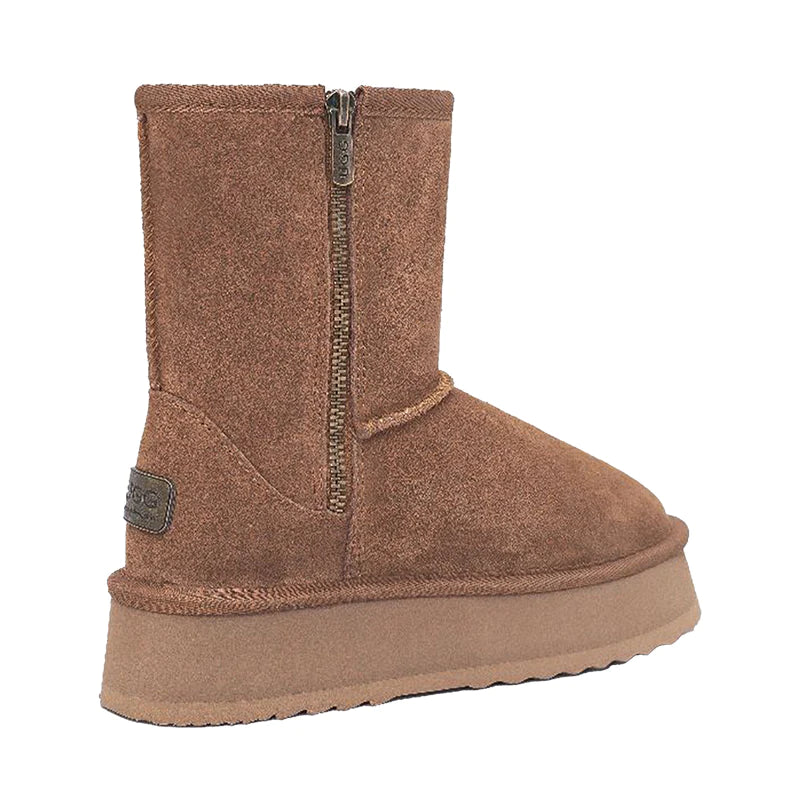 Platform Ugg Boots - UGG Premium Short Zip Platform Boot - Original UGG Australia Classic