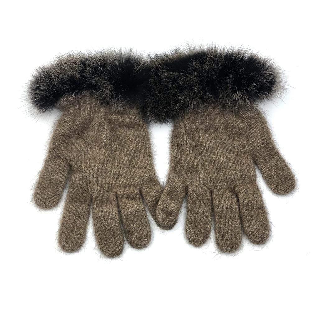  - Premium Possum and Merino Wool - Fur Trim Gloves - Original UGG Australia Classic