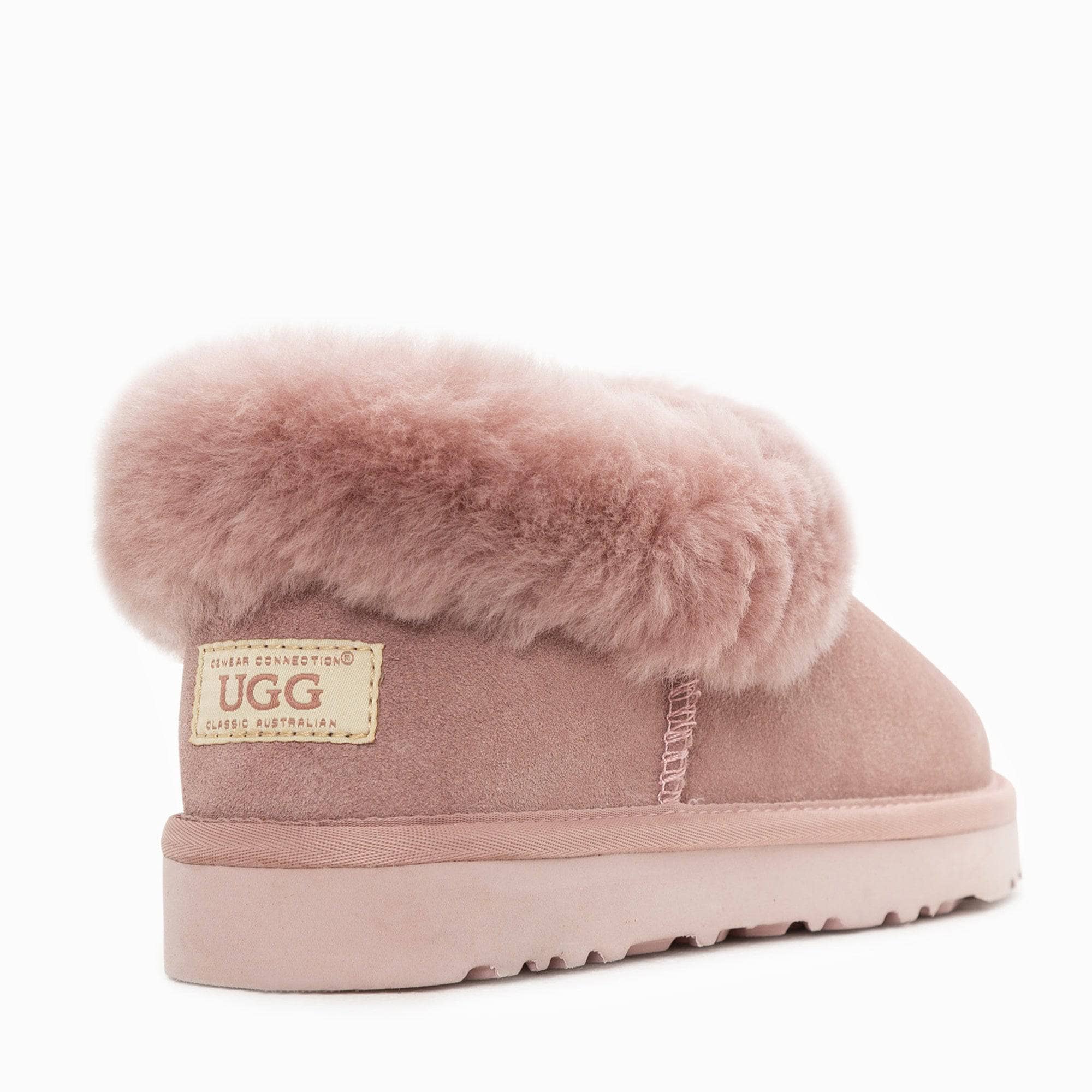 - UGG Alberich Fluffy Collar Slippers - Original UGG Australia Classic
