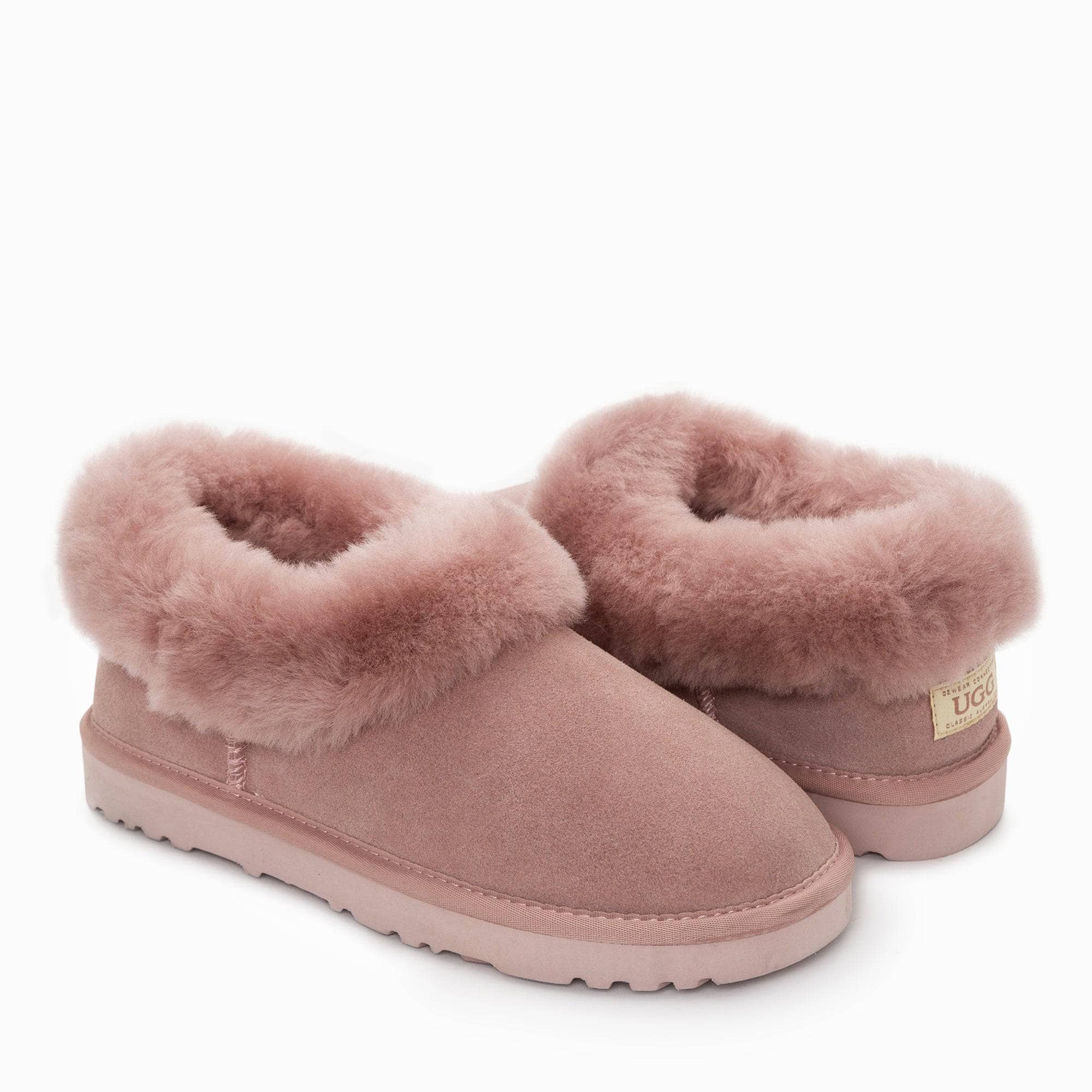 - UGG Alberich Fluffy Collar Slippers - Original UGG Australia Classic