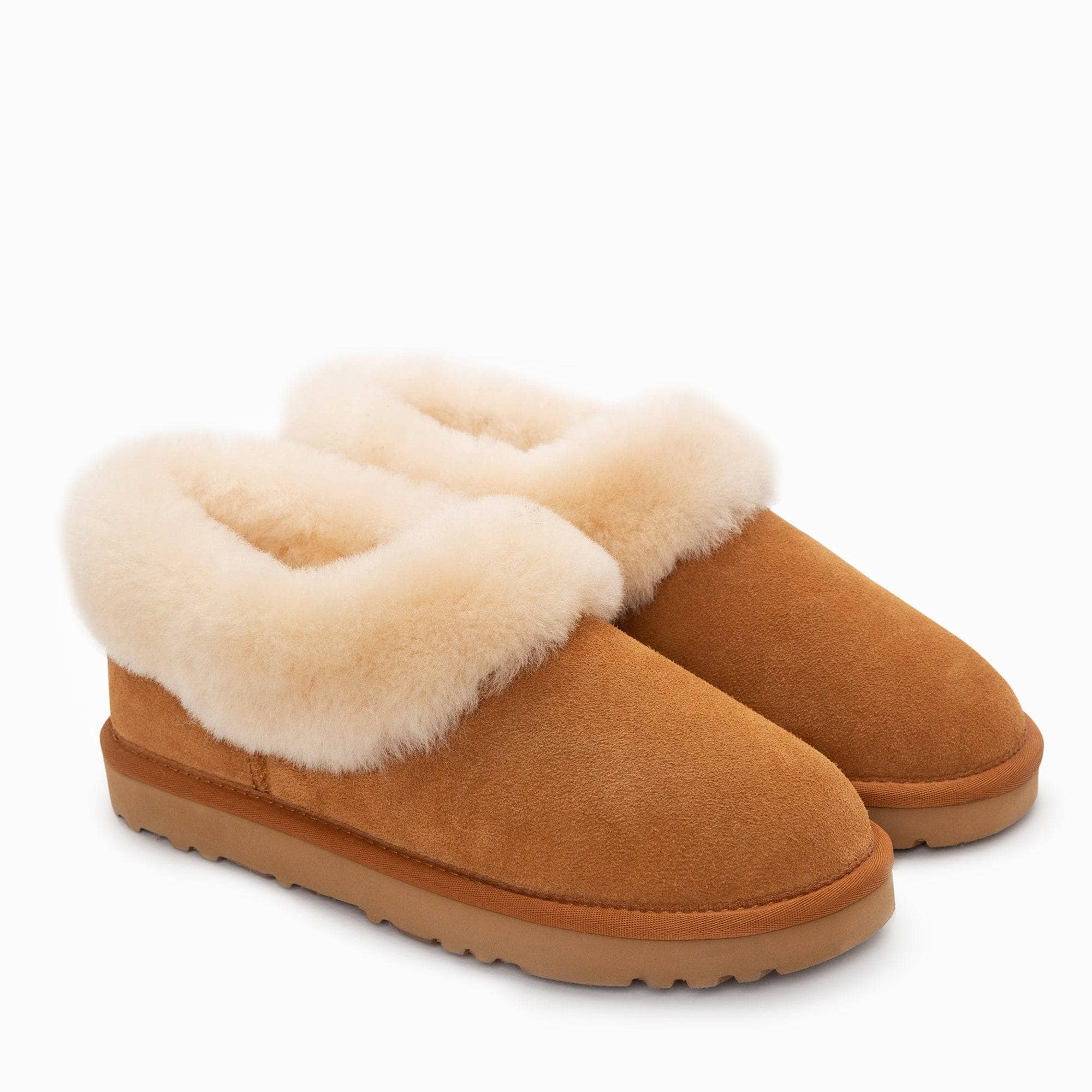 - UGG Alberich Fluffy Collar Slippers - Original UGG Australia Classic