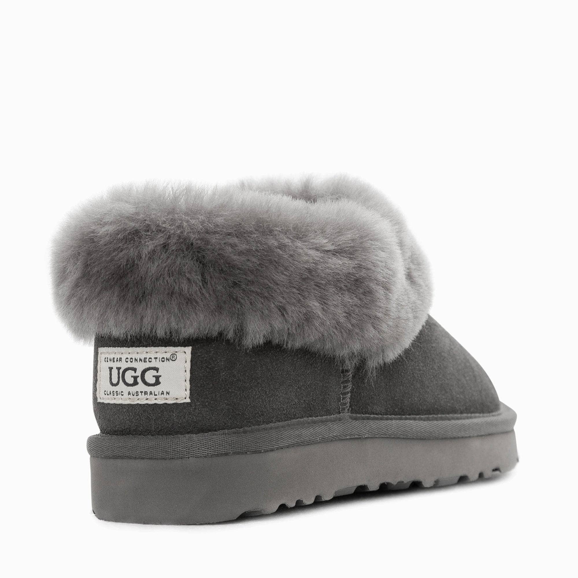- UGG Alberich Fluffy Collar Slippers - Original UGG Australia Classic