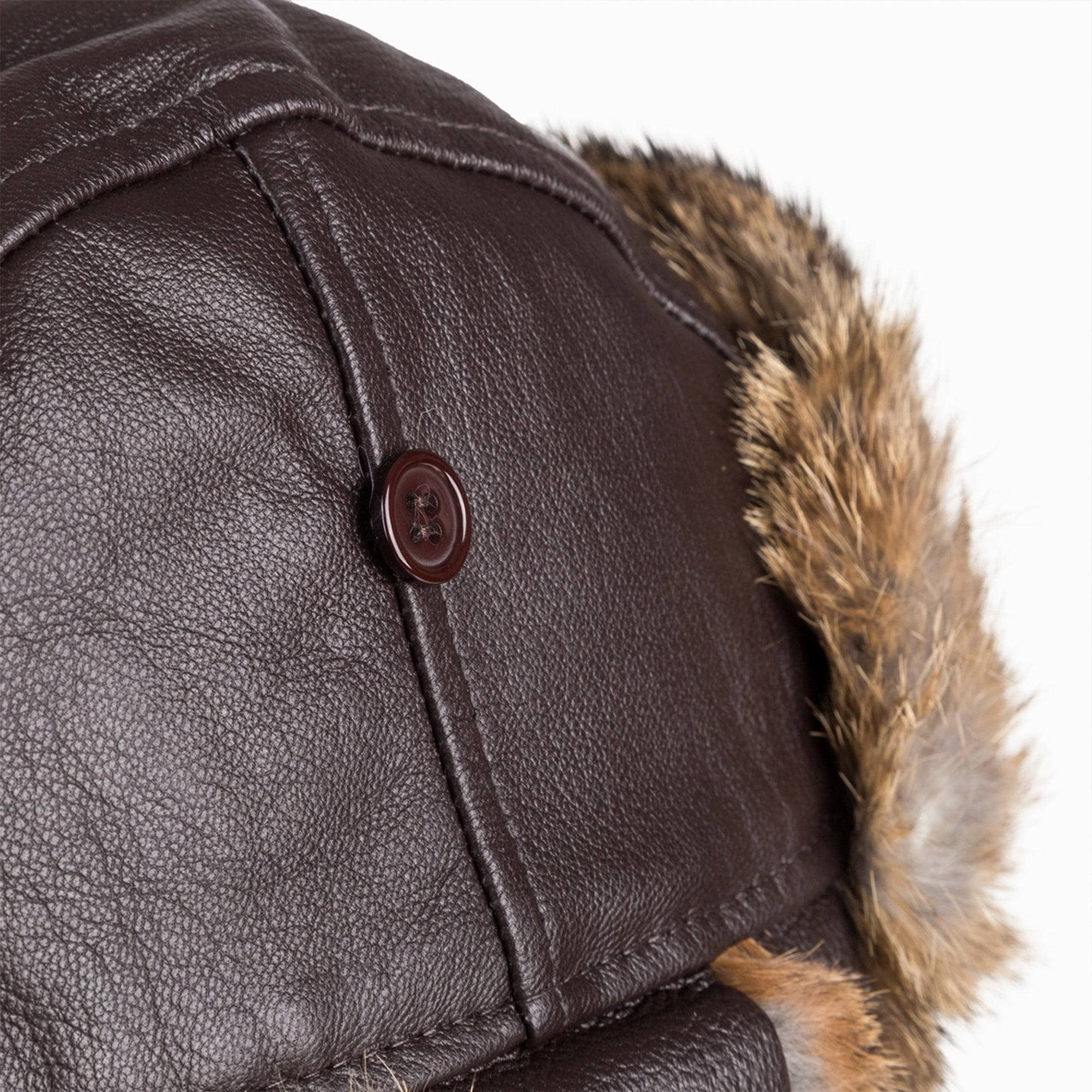 - UGG Aviator Leather Hat with Rabbit Fur - Original UGG Australia Classic
