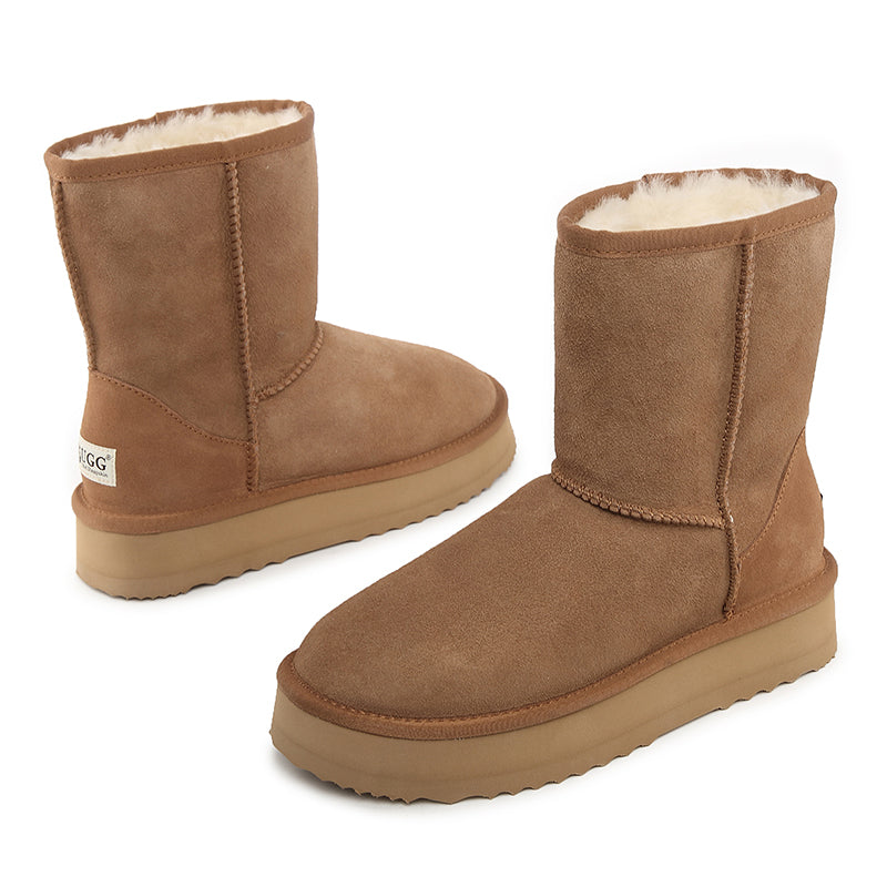 Platinum Short Platform Ugg Boots